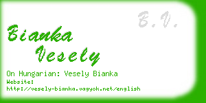 bianka vesely business card